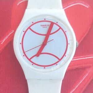 Swatch Watch HIT THE LINE GZ294 Roland Garros 2015 Specials With Case & Battery